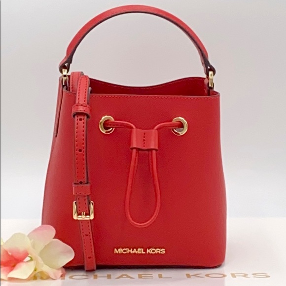 Michael Kors Handbags - MICHAEL KORS SURI SMALL BUCKET XBODY FLAME